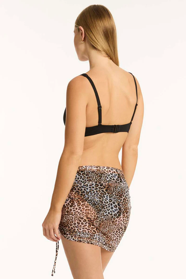 Congo Drawstring Mini Mesh Skirt – Image 4